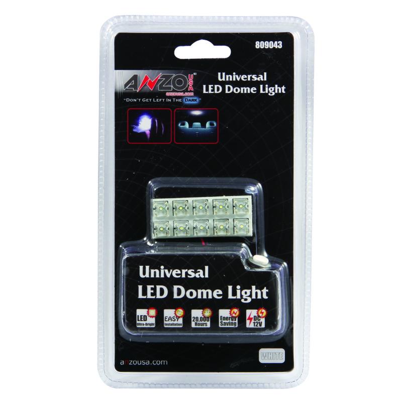 ANZO LED Dome Light Universal LED Dome Light - 10 LED Universal 2in x .75in 809043
