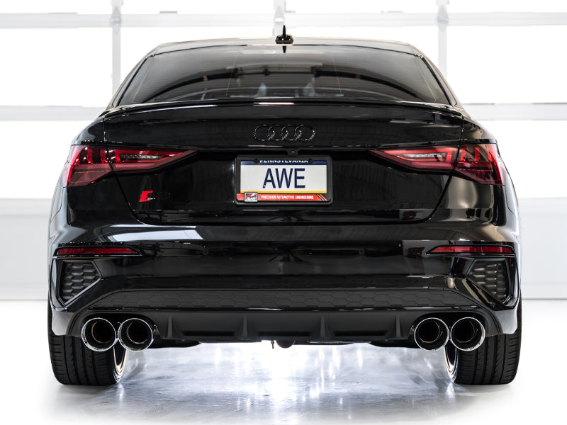 AWE Tuning AWE 22-24 Audi 8Y S3 Track Edition Exhaust  - Chrome Silver Tips 3020-42897