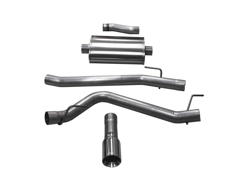 FR SPORT Corsa 2020 Jeep Gladiator JT 3.6L, Single Side Exit Cat-Back Exhaust w/ Single 4in...