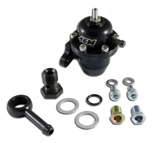 FR SPORT AEM Electronics Fuel Pressure Regulator Black Honda Acura