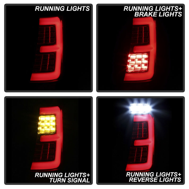 Spyder 99-04 Jeep Grand Cherokee - Light Bar Led Tail Lights - Black Smoke - ALT-YD-JGC99V3-BSM 5086150