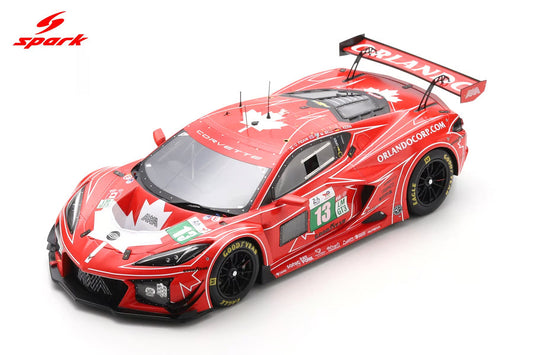 STM Diecast Spark Model Chevrolet Corvette C8 Z06 GT3.R #13 AWA Racing 2025 IMSA Le Mans 24hrs...