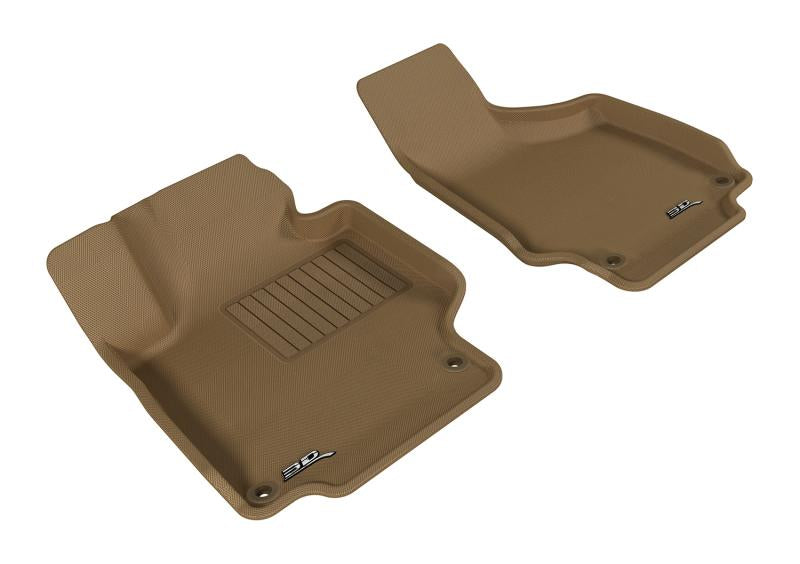 3D MAXpider 2008-2015 Audi TT/TTS Kagu 1st Row Floormat - Tan L1AD02911502