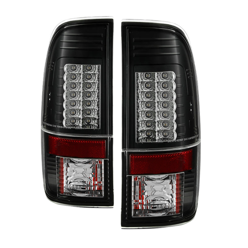 Spyder Ford Super Duty 08-15 Version 2 LED Tail Lights Black ALT-YD-FS07-LED-G2-BK 5029188