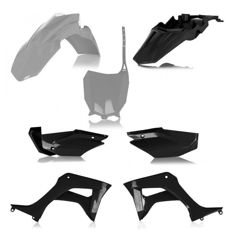 Acerbis 19+ Honda CRF110F Full Plastic Kit - Gray/Black 2861931019