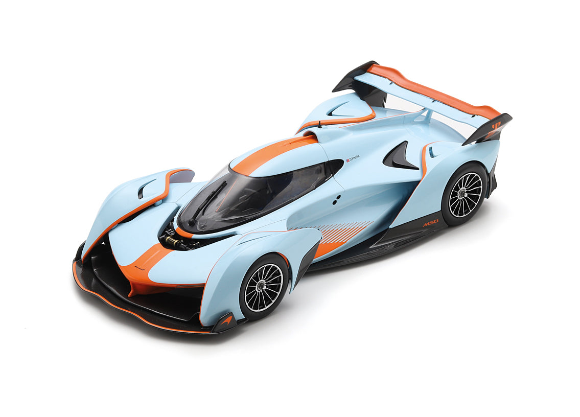 Spark-Model 2025 Mclaren Solus GT Gulf Blue w/ Orange 1:18