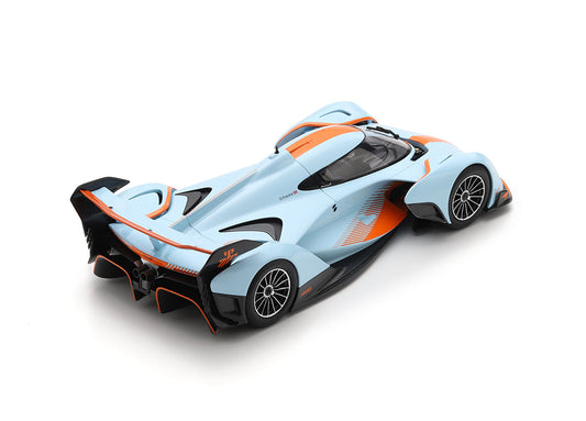 STM Diecast Spark-Model 2025 Mclaren Solus GT Gulf Blue w/ Orange 1:18 - View 2