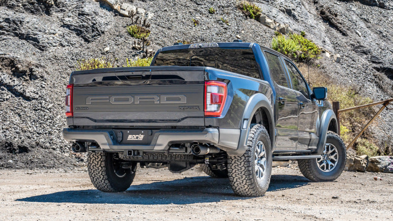 Borla 21-23 Ford Raptor 3in Connection Pipe 4.5in Tip - Carbon Fiber Black Anodized 60727CFBA