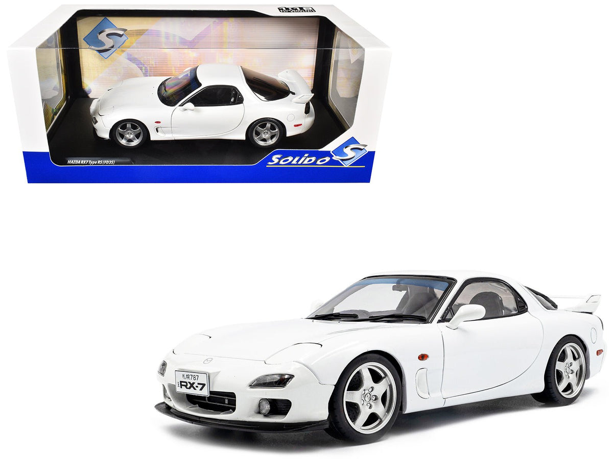 Rapid Vehicles 2001 Mazda RX7 Type RS (FD3S) RHD (Right Hand Drive) White 1/18 Diecast Model Car...