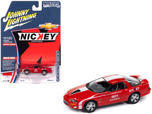 Rapid Vehicles 2002 Chevrolet Nickey Camaro ZL1 Bright Rally Red with White Stripes "Muscle Cars...