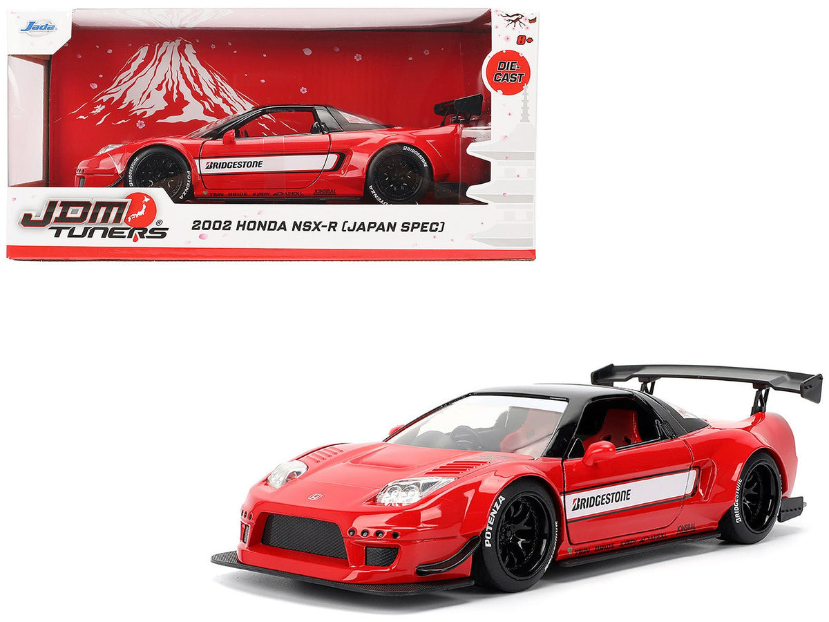 Rapid Vehicles 2002 Honda NSX-R RHD (Right Hand Drive) "Bridgestone" Red with Black Top and White...