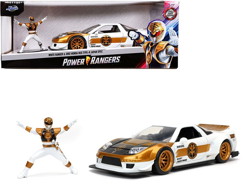 Rapid Vehicles 2002 Honda NSX Type-R Japan Spec RHD (Right Hand Drive) and White Ranger Diecast...