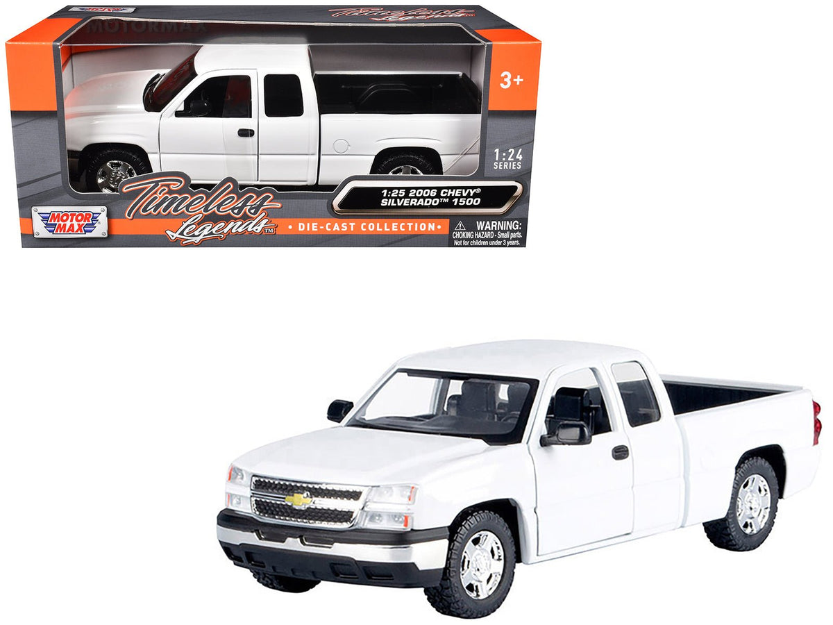 Rapid Vehicles 2006 Chevrolet Silverado 1500 Pickup Truck White "Timeless Legends" Series 1/25...