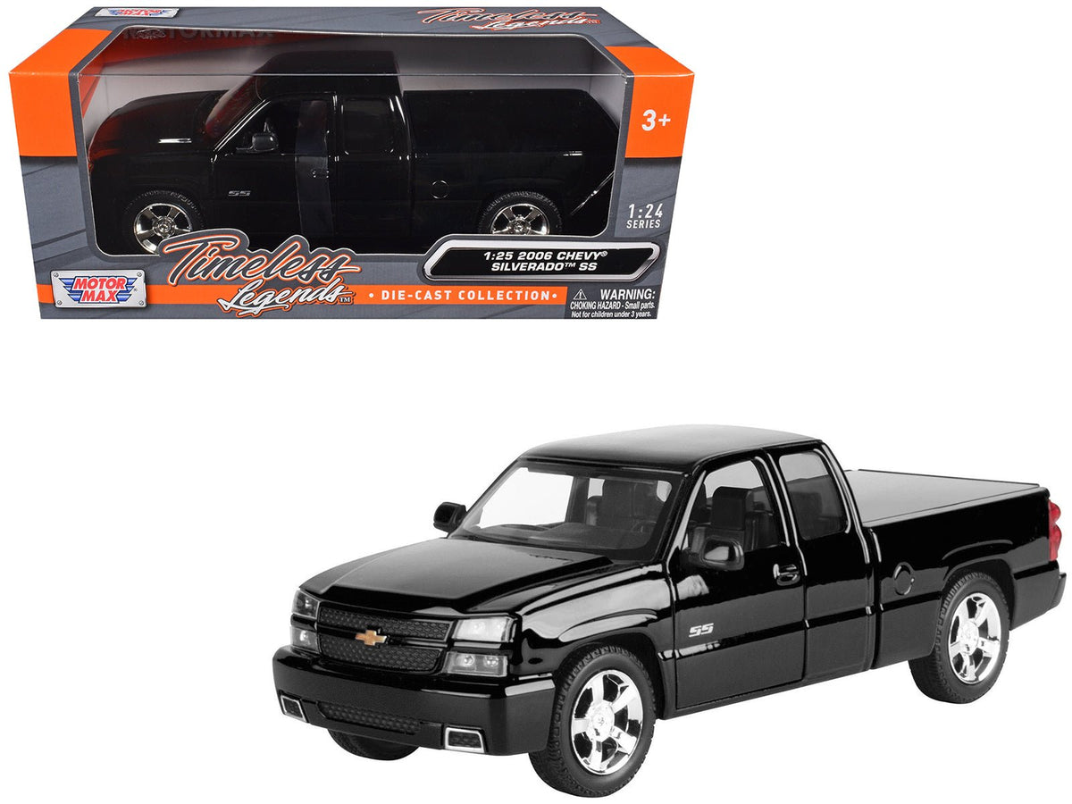 Rapid Vehicles 2006 Chevrolet Silverado SS Pickup Truck Black "Timeless Legends" Series 1/25...