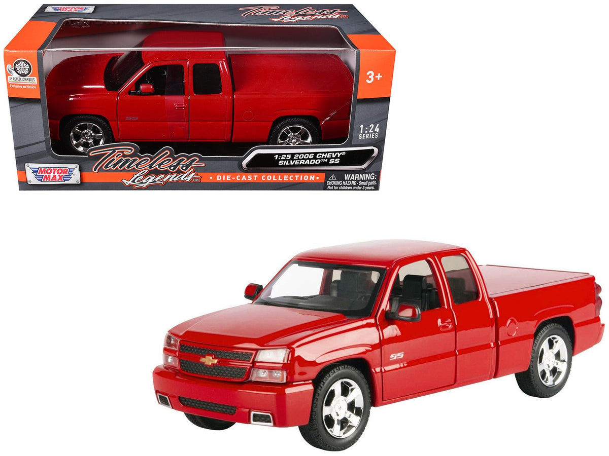 Rapid Vehicles 2006 Chevrolet Silverado SS Pickup Truck Red "Timeless Legends" Series 1/25...
