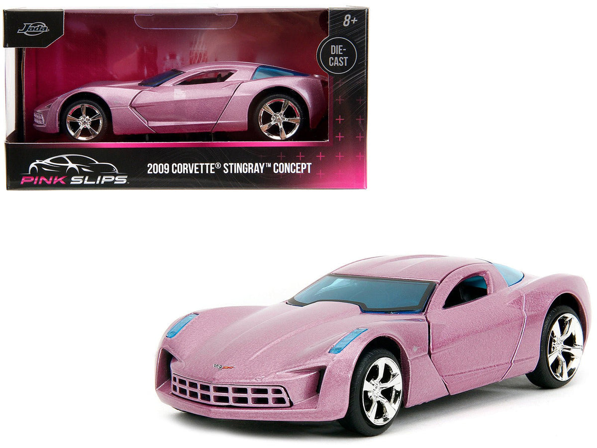 Rapid Vehicles 2009 Chevrolet Corvette Stingray Concept Pink Metallic with Blue Tinted Windows...