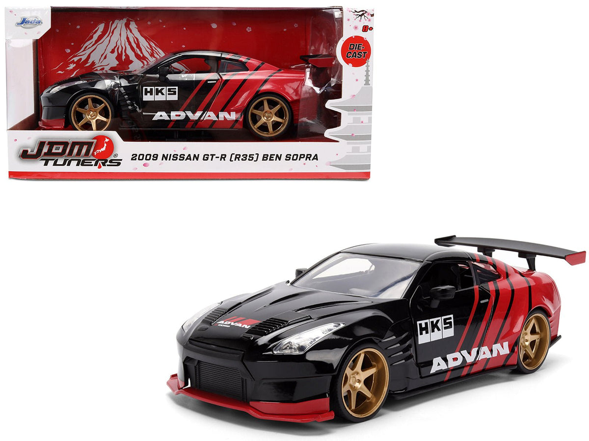 Rapid Vehicles 2009 Nissan GT-R (R35) Ben Sopra "Advan" Black and Red "JDM Tuners" Series 1/24...