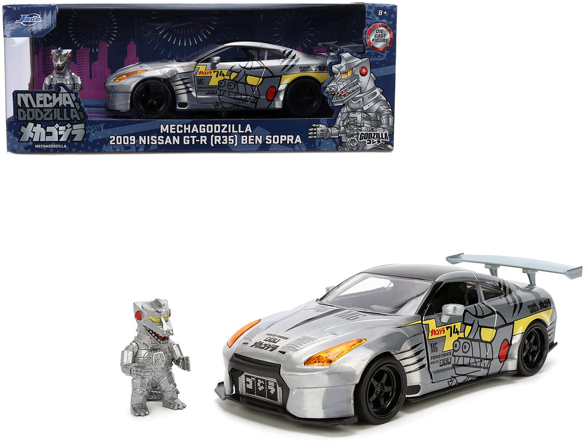 Rapid Vehicles 2009 Nissan GT-R (R35) Ben Sopra Brushed Metal with Black Top and Graphics and...