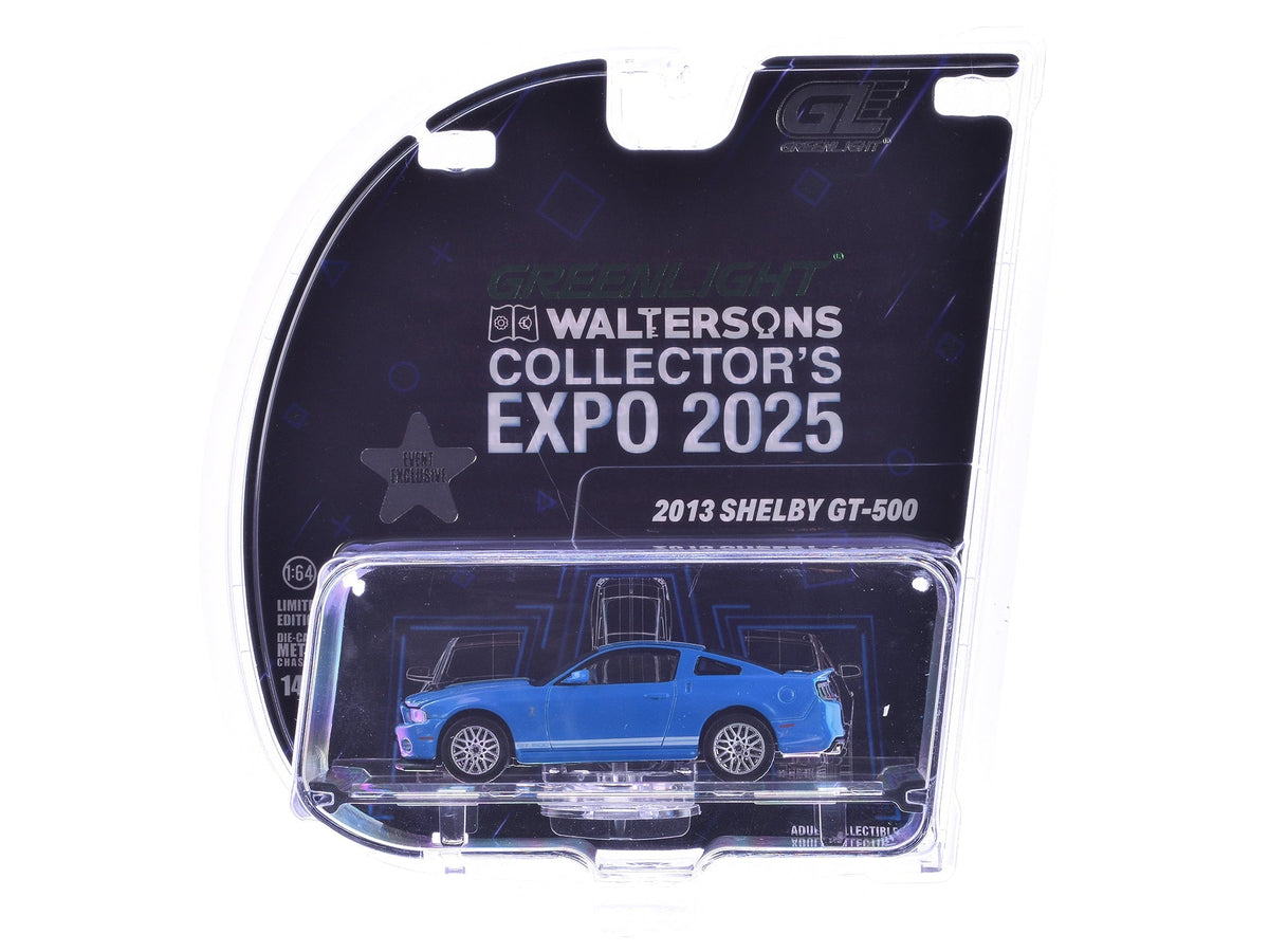 Rapid Vehicles 2013 Shelby GT-500 Blue with White Stripes "2025 Greenlight Waltersons Collector's...