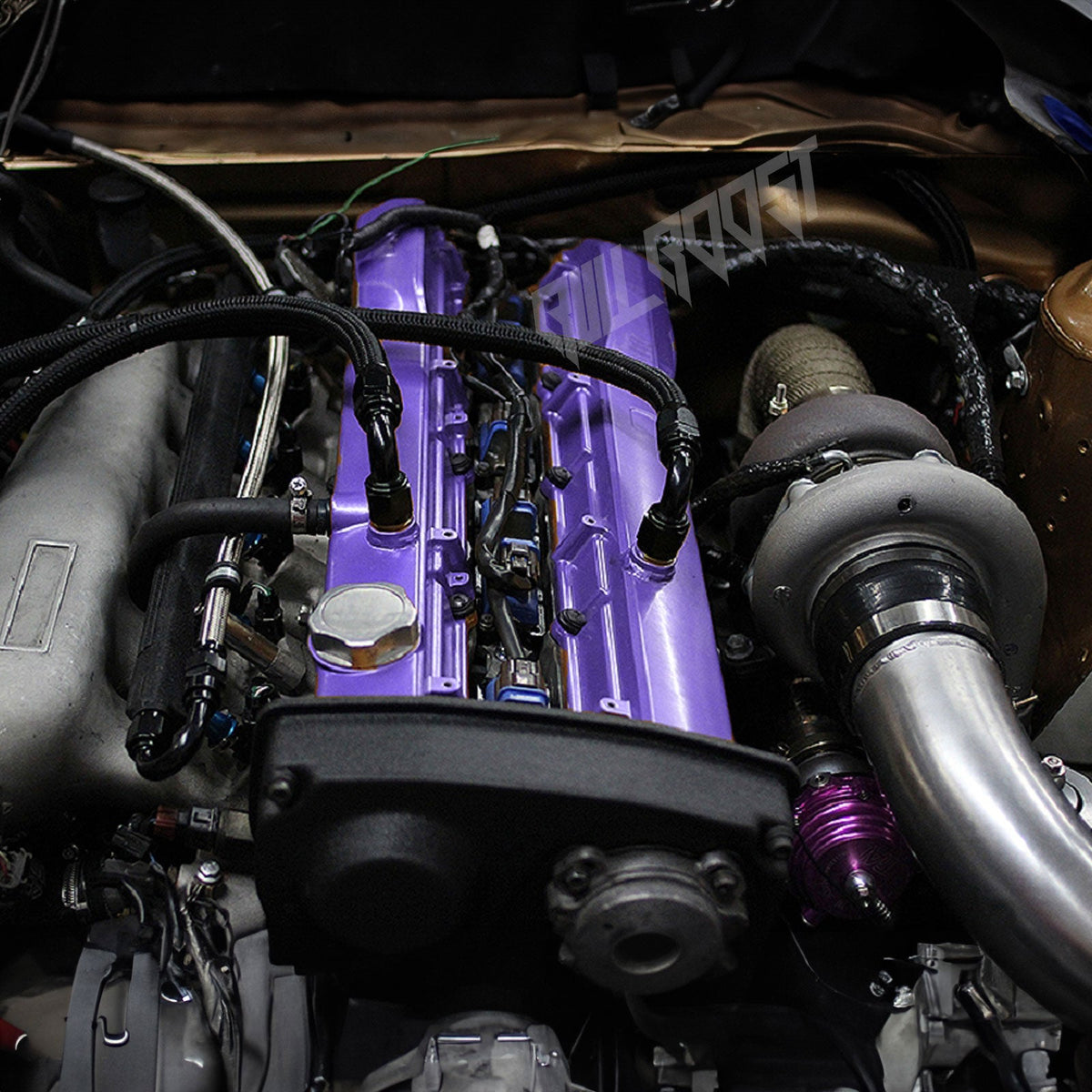 Bull Boost Performance RB20 RB25 RB26 DET T4 Top Mount Turbo Manifold For Nissan GTR 44mm Twin...