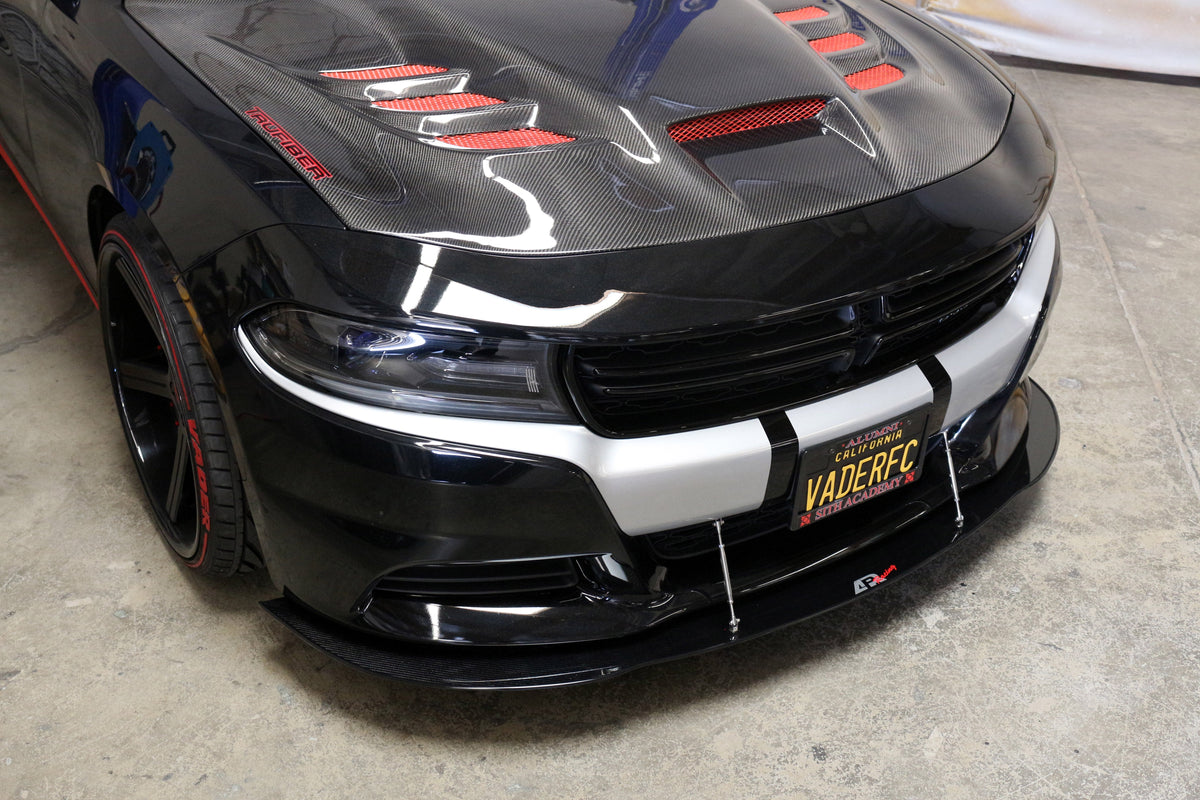 Dodge Charger RT/ SXT Carbon Fiber Front Wind Splitter 2015 - 2018
