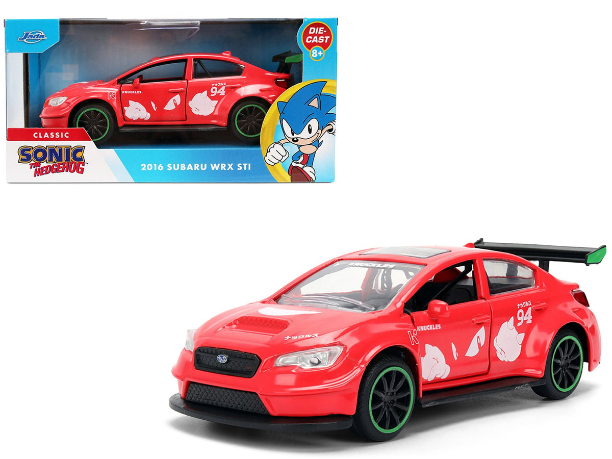 Rapid Vehicles 2016 Subaru WRX STI Red with "Knuckles" Graphics "Sonic the Hedgehog" (1991) Video...