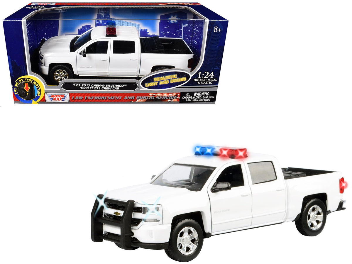 Rapid Vehicles 2017 Chevrolet Silverado 1500 LT Z71 Crew Cab Pickup Truck White with Flashing...