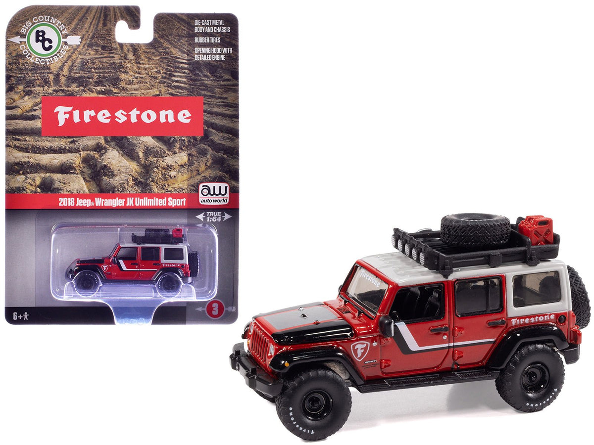 Rapid Vehicles 2018 Jeep Wrangler JK Unlimited Sport "Firestone Field Agent" Red with Graphics...
