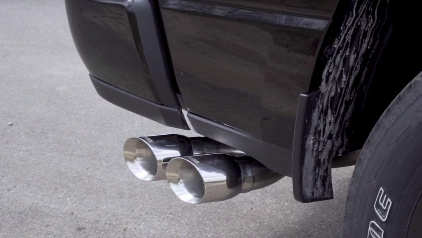 Corsa Sport / 3.0 in Cat-Back SSE 4.0 in Twin Tips | 2019-2024 RAM 1500 5.7L 140, 144, 153WB (21036)