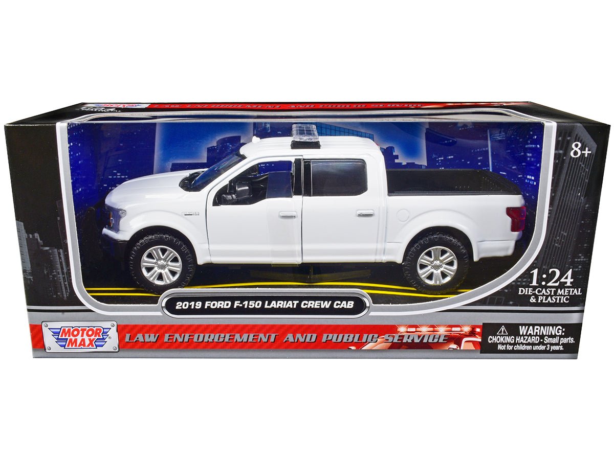 Rapid Vehicles 2019 Ford F-150 Lariat Crew Cab Pickup Truck Unmarked Plain White "Law Enforcement...