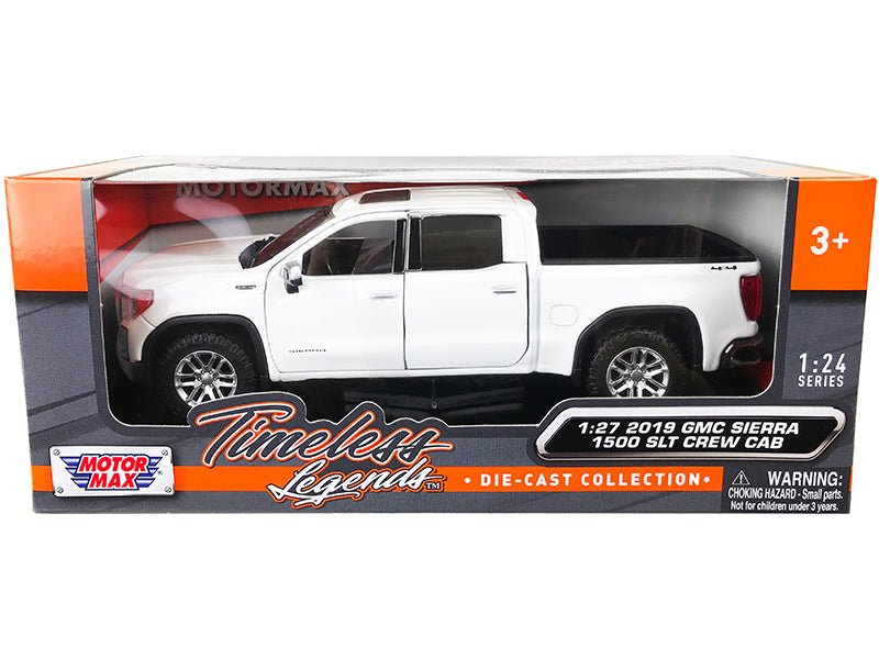 Rapid Vehicles 2019 GMC Sierra 1500 SLT Crew Cab 4x4 Pickup Truck with Sunroof White "Timeless...
