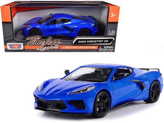 Rapid Vehicles 2020 Chevrolet Corvette C8 Stingray Blue Metallic "Timeless Legends" 1/24 Diecast...