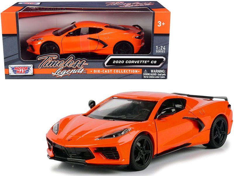 Rapid Vehicles 2020 Chevrolet Corvette C8 Stingray Orange "Timeless Legends" 1/24 Diecast Model...