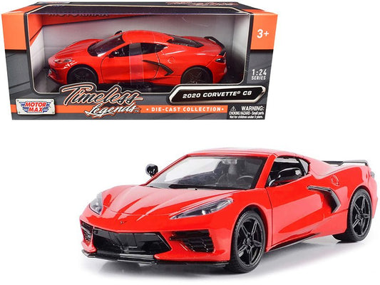 Rapid Vehicles 2020 Chevrolet Corvette C8 Stingray Red "Timeless Legends" 1/24 Diecast Model Car...