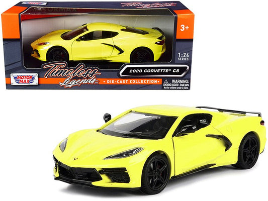 Rapid Vehicles 2020 Chevrolet Corvette C8 Stingray Yellow "Timeless Legends" 1/24 Diecast Model...