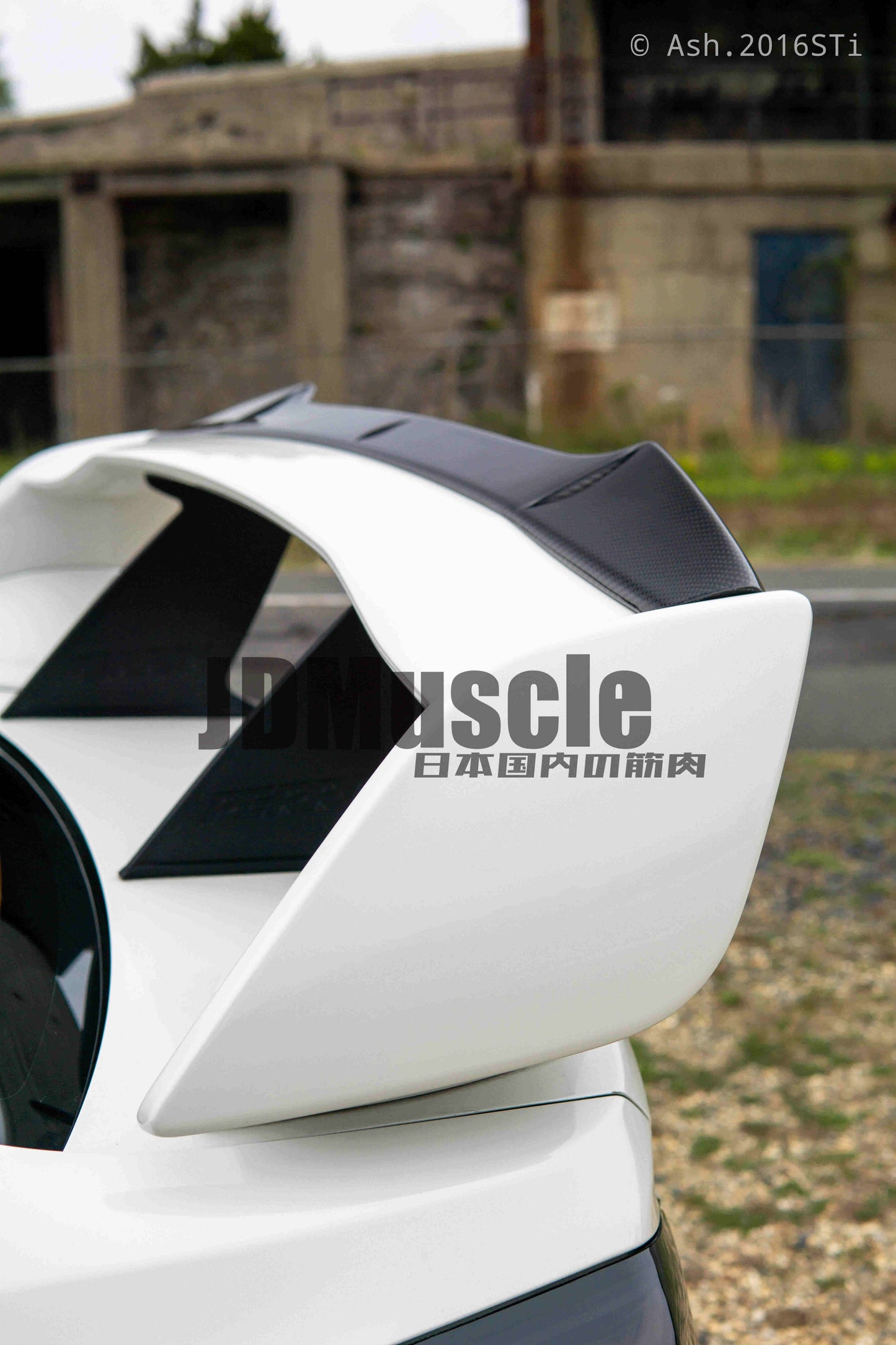 JDMuscle [15-26 WRX, 15-21 STI]  Carbon Fiber Wing Gurney Flap V2