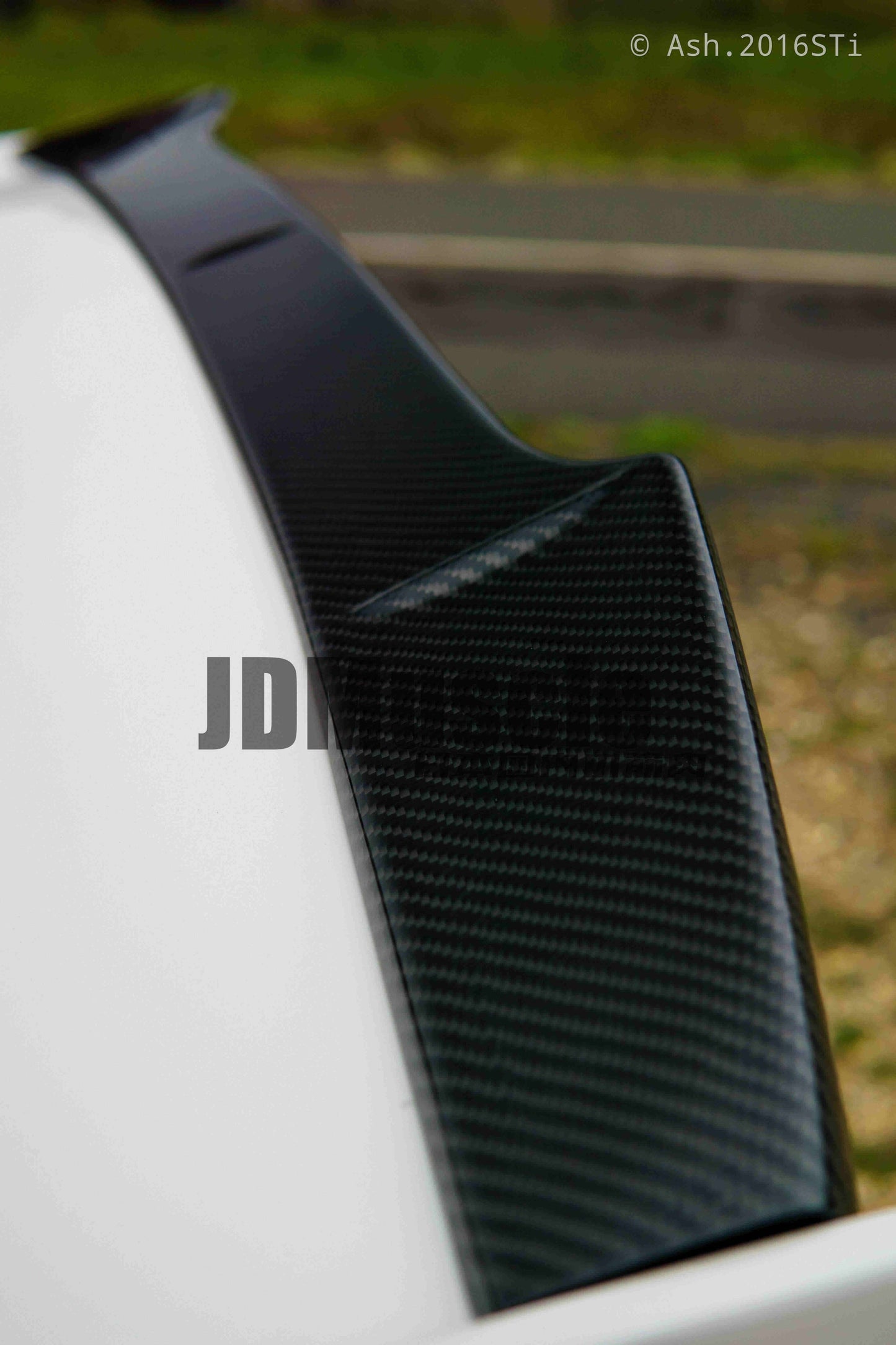 JDMuscle [15-26 WRX, 15-21 STI]  Carbon Fiber Wing Gurney Flap V2
