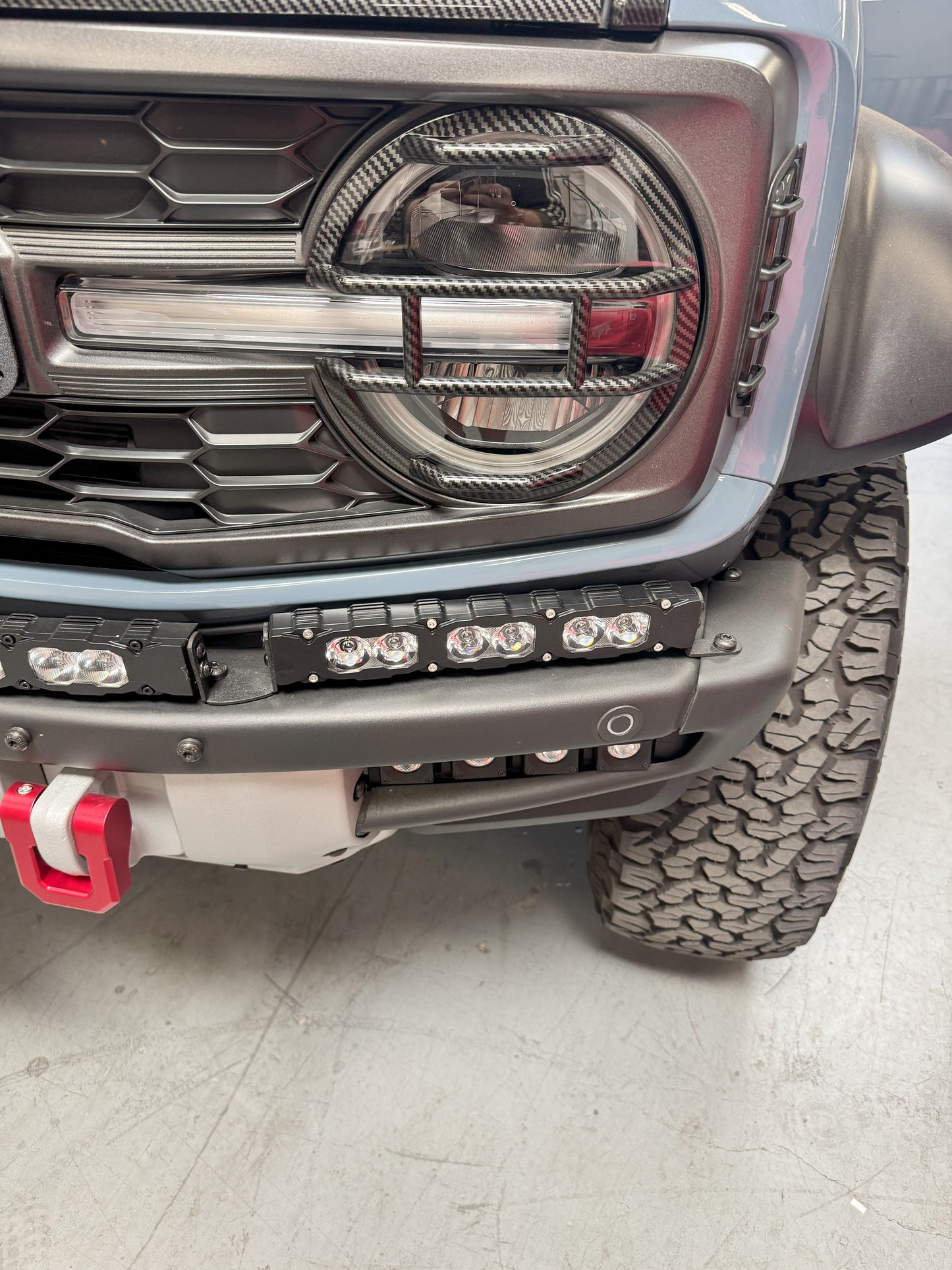 2022+ Ford Bronco Raptor Light Bar Extensions