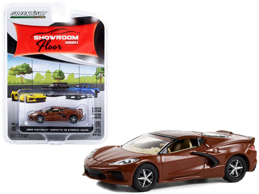 Rapid Vehicles 2022 Chevrolet Corvette C8 Stingray Coupe Caffeine Brown Metallic "Showroom Floor"...