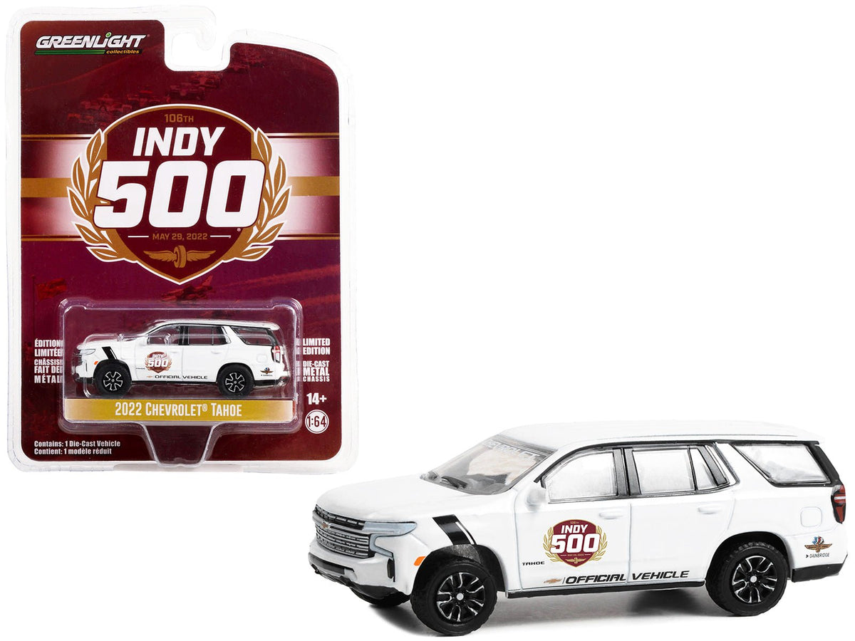 Rapid Vehicles 2022 Chevrolet Tahoe White "106th Running of the Indianapolis 500 Official...