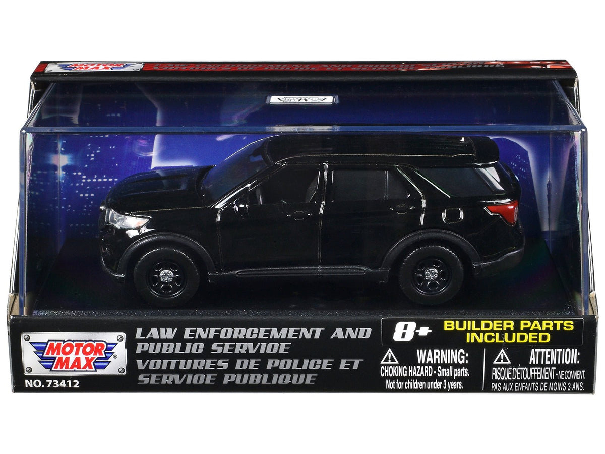 Rapid Vehicles 2022 Ford Police Interceptor Utility Black Unmarked "Custom Builder's Kit" "Law...