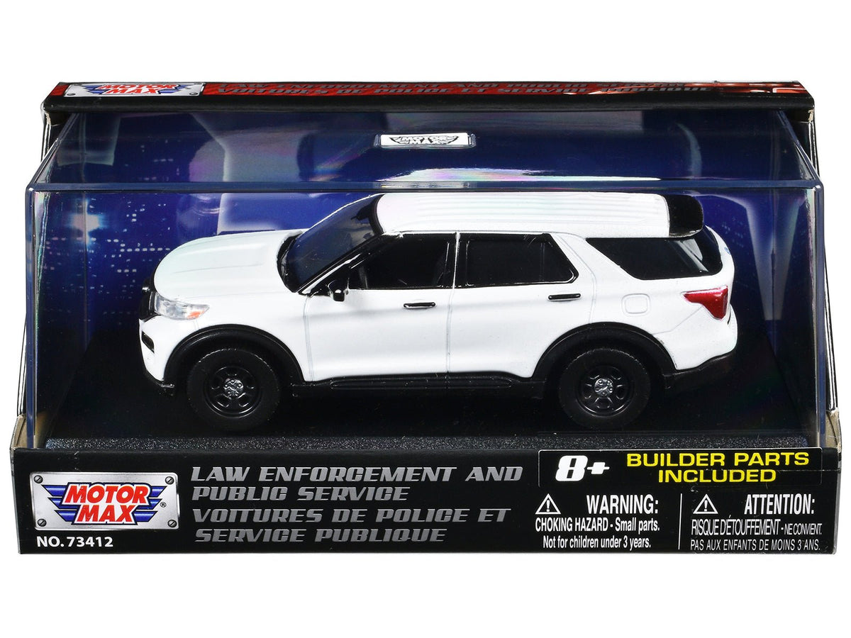 Rapid Vehicles 2022 Ford Police Interceptor Utility White Unmarked "Custom Builder's Kit" "Law...