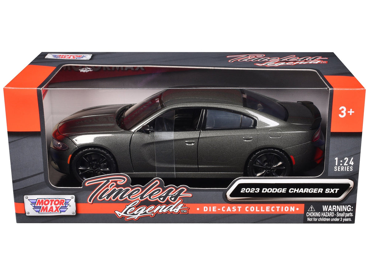 Rapid Vehicles 2023 Dodge Charger SXT Gray Metallic "Timeless Legends" Series 1/24 Diecast Model...