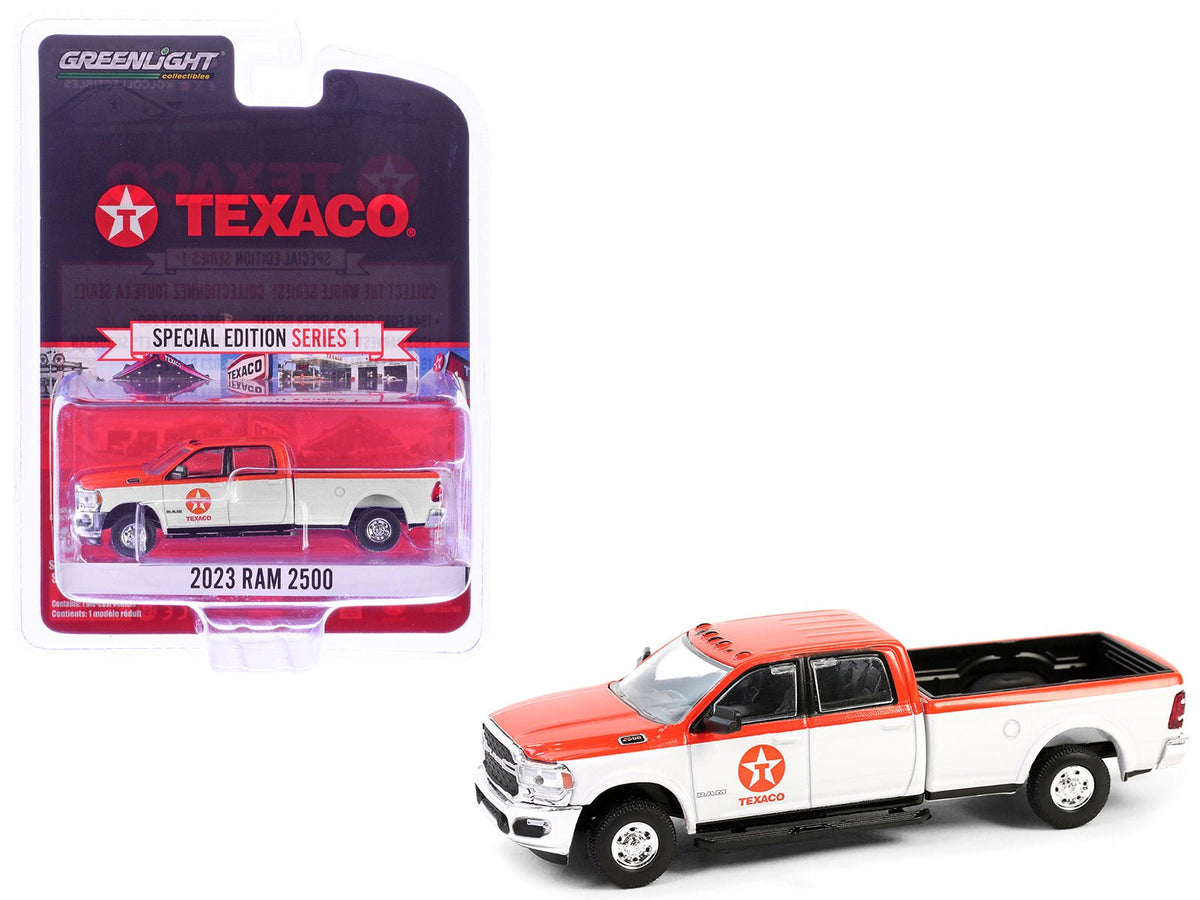 Rapid Vehicles 2023 Ram 2500 Pickup Truck "Texaco" Orange and White "Texaco Special Edition"...