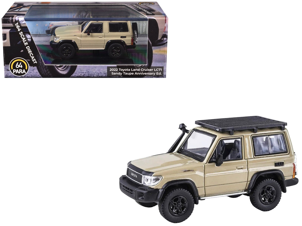 Rapid Vehicles 2023 Toyota Land Cruiser 71 Sandy Taupe "70th Anniversary" with Roofrack 1/64...