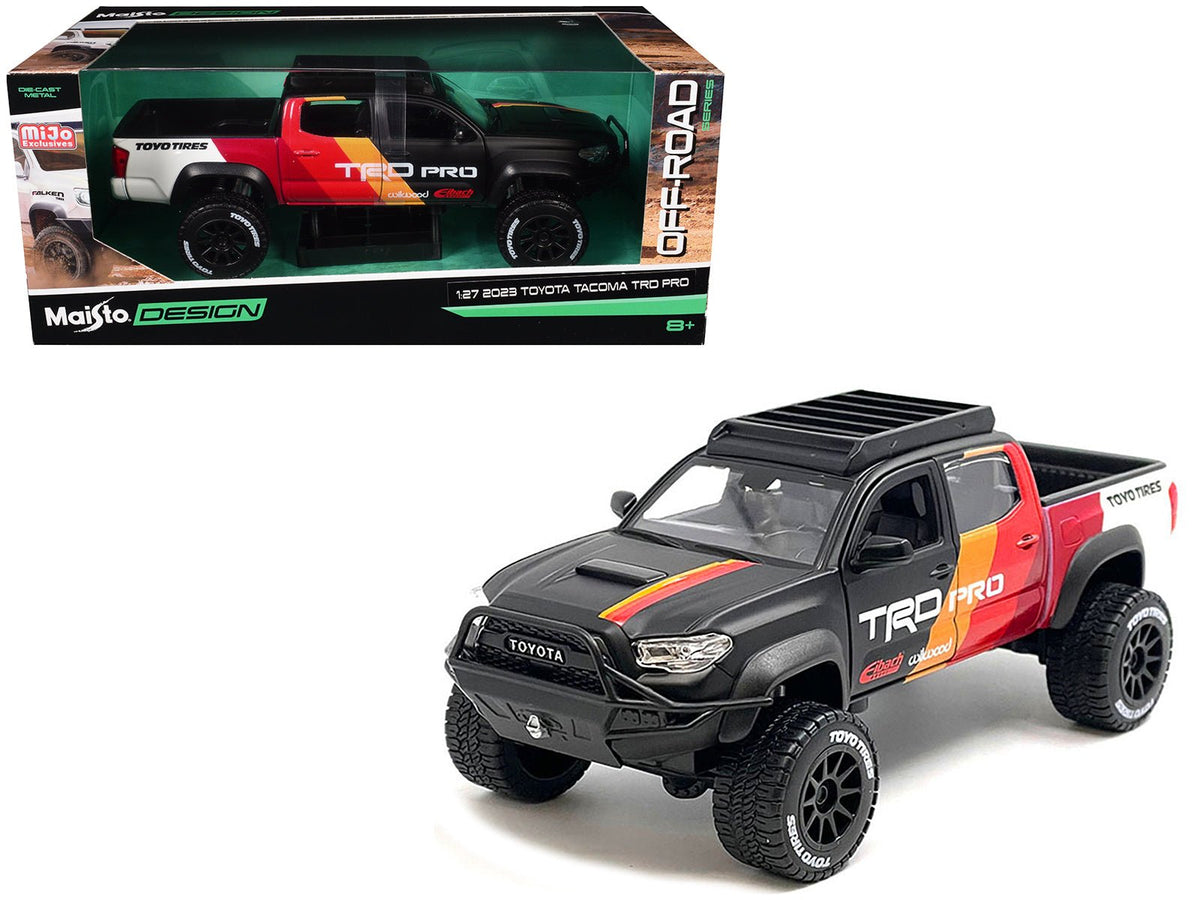 Rapid Vehicles 2023 Toyota Tacoma TRD PRO Off Road Pickup Truck Matt Black with Graphics and...