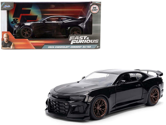 Rapid Vehicles 2024 Chevrolet Camaro ZL1 1LE Black "Fast X" (2023) Movie "Fast & Furious" Series...