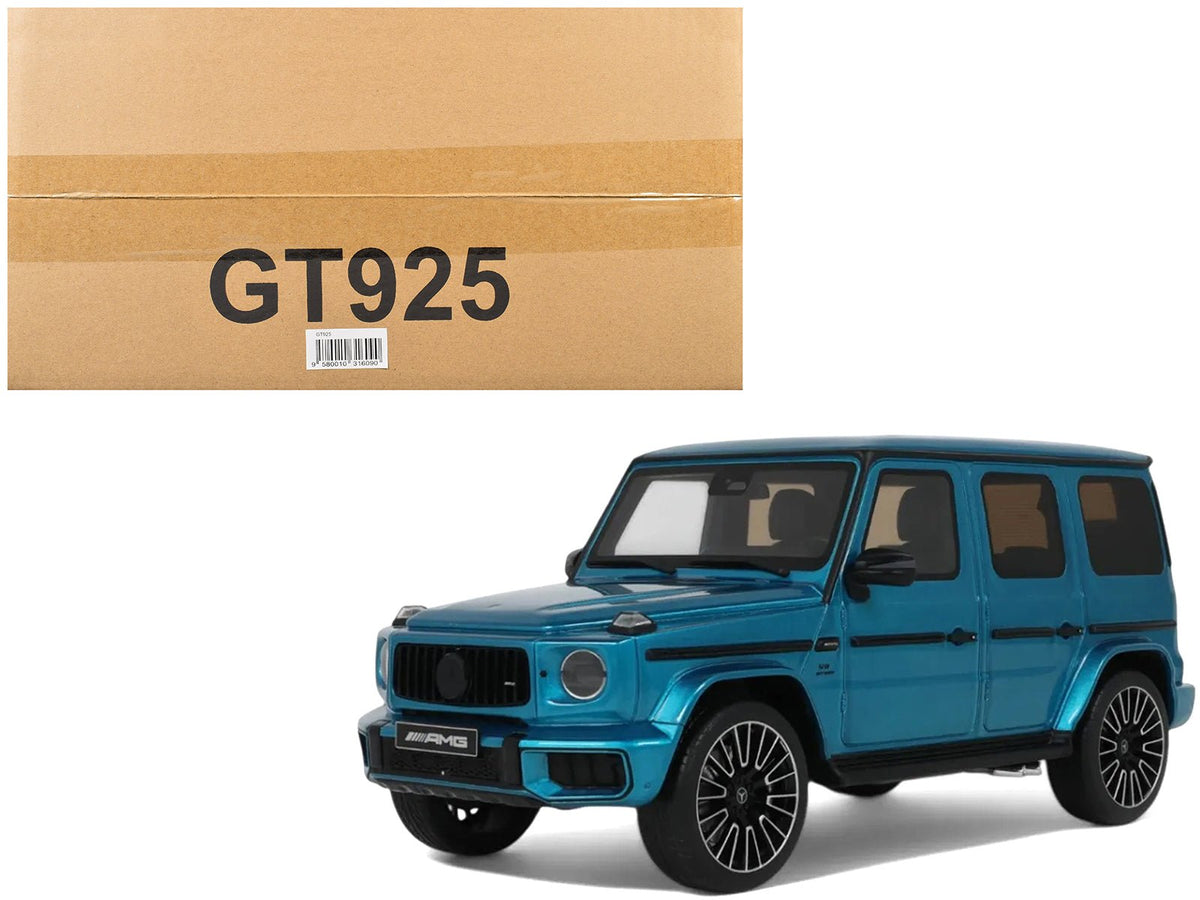 Rapid Vehicles 2024 Mercedes-Benz G 63 AMG Hyper Blue Magno Metallic 1/18 Model Car by GT Spirit ...