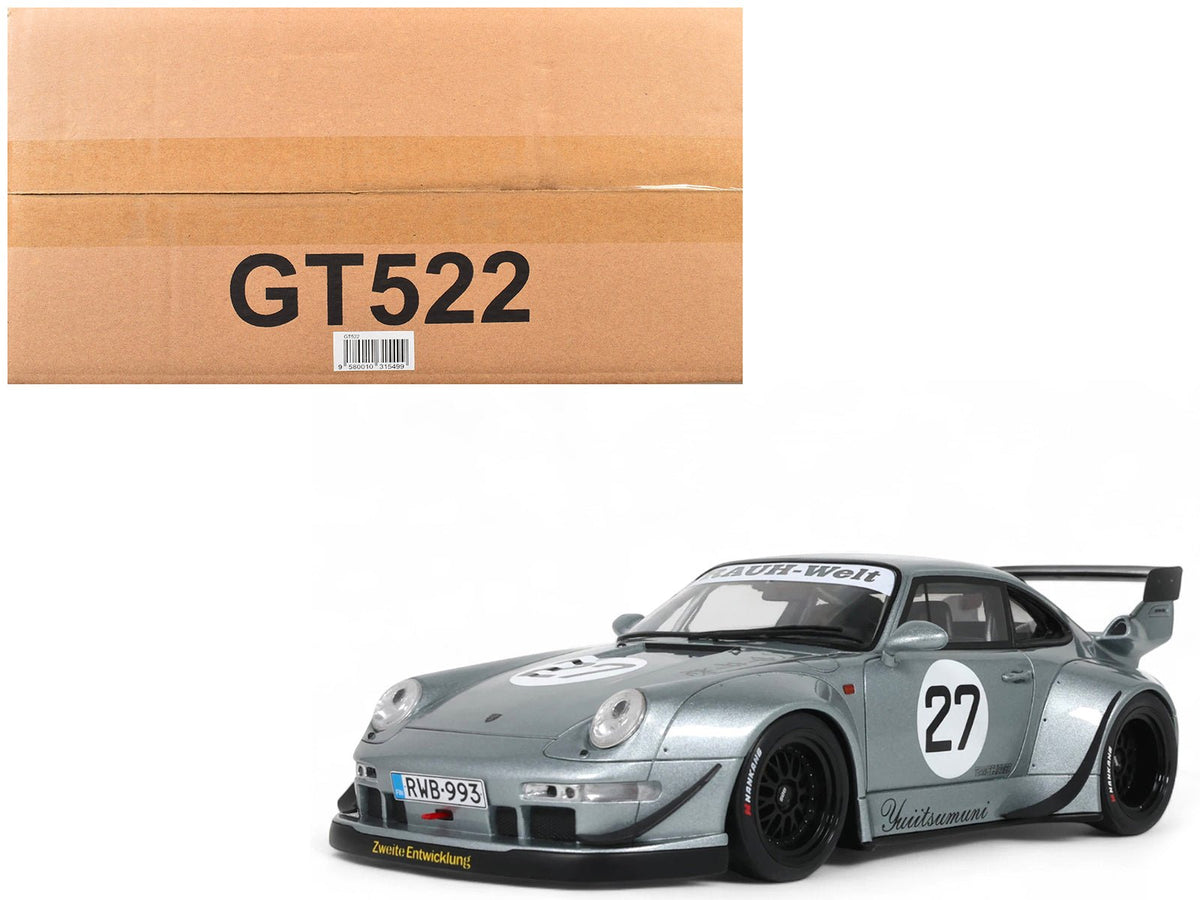 Rapid Vehicles 2024 RWB Yuiitsumuni #27 Silver Metallic 1/18 Model Car by GT Spirit  free...
