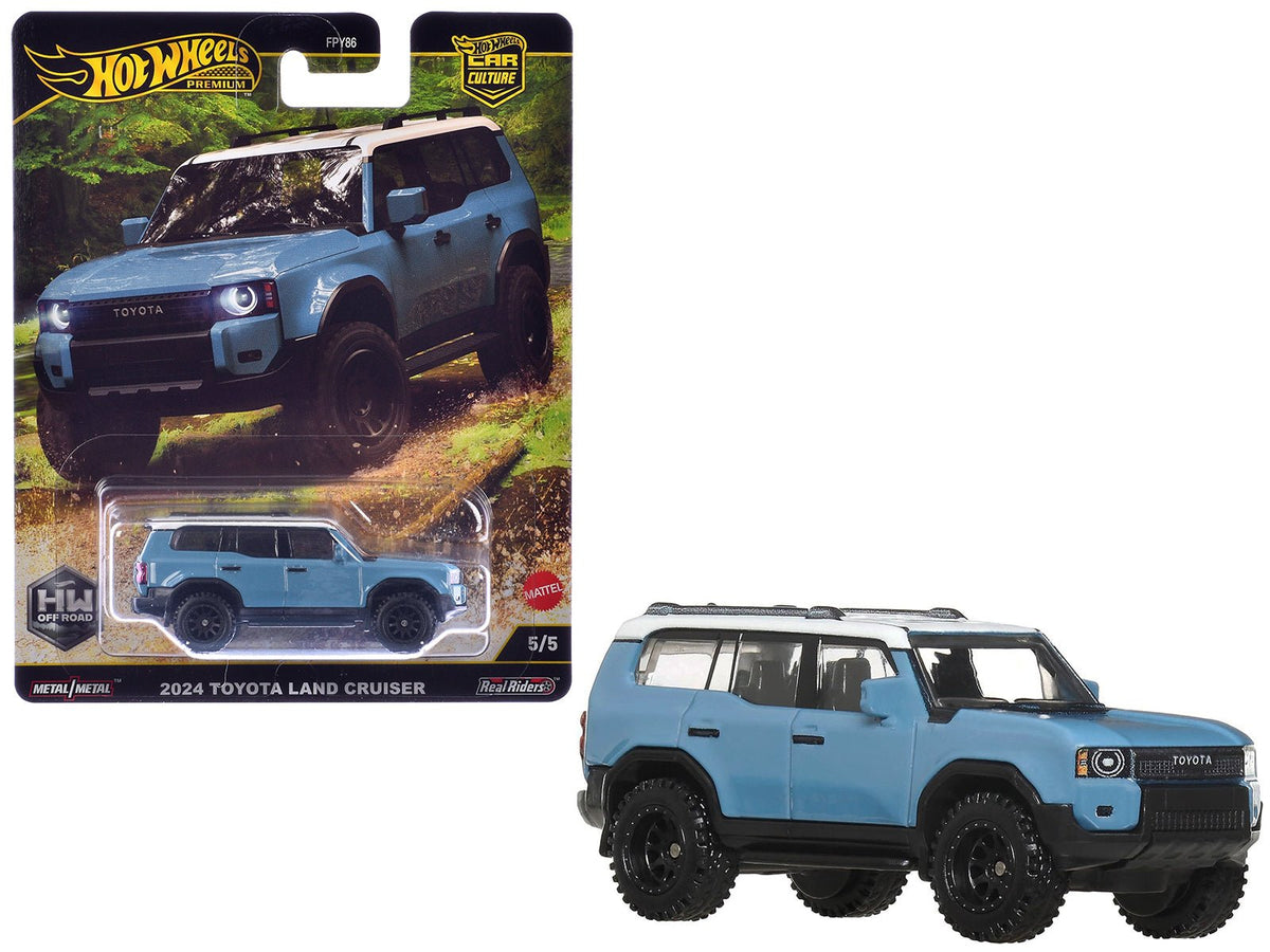 Rapid Vehicles 2024 Toyota Land Cruiser Blue with White Top "HW Off Road" Series Diecast Model...